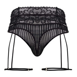 CandyMan Porte-Jarretelles String Toreth Noir